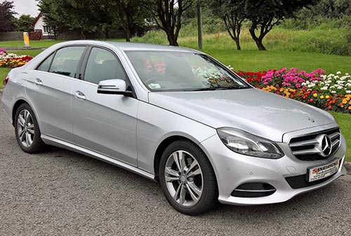 Executive Hire Car Silver Mercedes