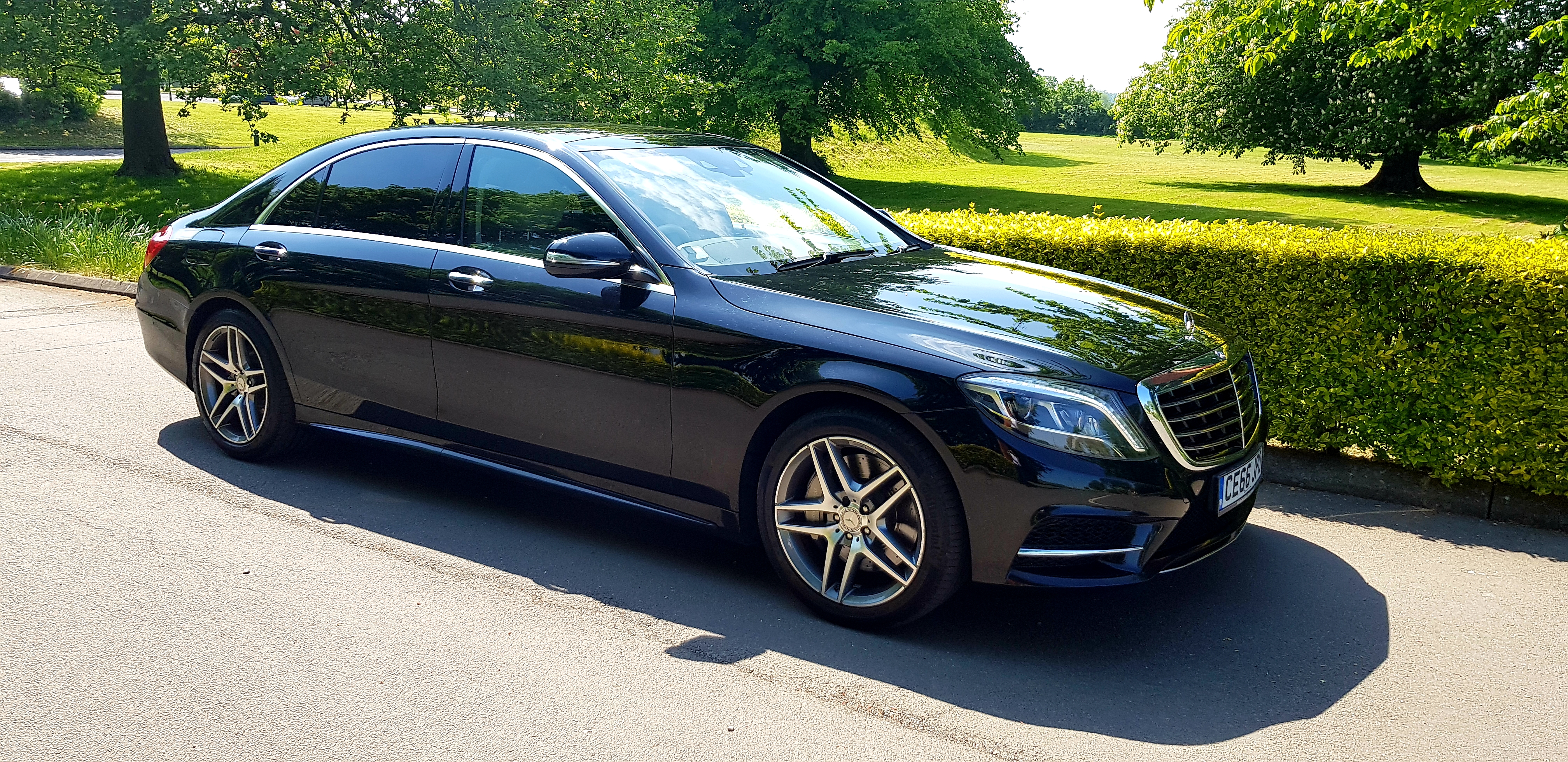 Black AMG S-Class Merc